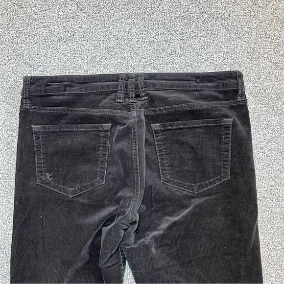 Kut from the Kloth Diana Skinny Corduroy Jeans Womens 8 Gray Mid Rise Stretch - Picture 11 of 12